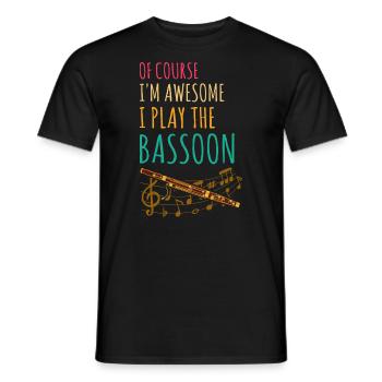 Orchestra and woodwind instrument - Men's T-Shirt - black - Front - AI Model Male 178 light (178cm)