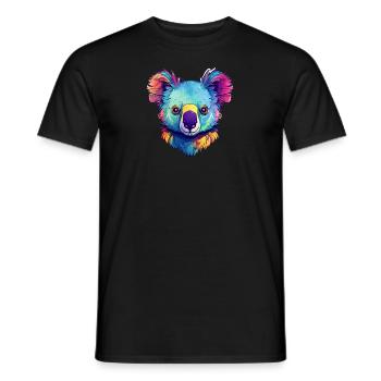 Süßer bunter Koala Tier Australien Koala-Bär - Männer T-Shirt - Schwarz - Vorne - AI Model Male 178 light (178cm)