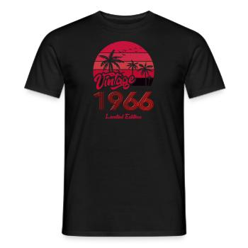 Jahrgang 1966 Limitierte Auflage Rot - Männer T-Shirt - Schwarz - Vorne - AI Model Male 178 light (178cm)