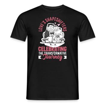 Love's Shapeshifters Celebrating the - Men's T-Shirt - black - Front - AI Model Male 178 light (178cm)