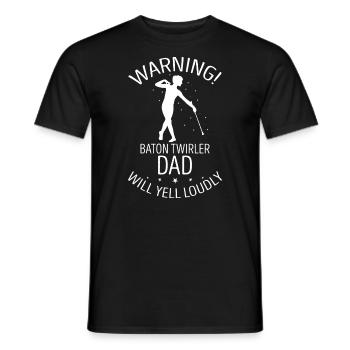 Gymnastik Design für Taktstock drehen - Männer T-Shirt - Schwarz - Vorne - AI Model Male 178 light (178cm)