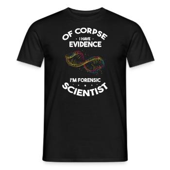 Forensik und forensische Wissenschaft - Männer T-Shirt - Schwarz - Vorne - AI Model Male 178 light (178cm)