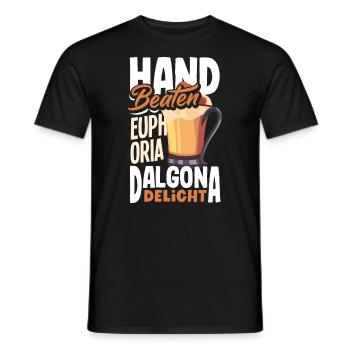 Hand Beaten Euphoria Dalgona Delight - Men's T-Shirt - black - Front - AI Model Male 178 light (178cm)