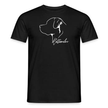 Rottweiler Profil Chiens Chien Wilsigns - T-shirt homme - noir - Devant - AI Model Male 178 light (178cm)