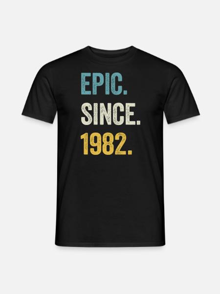 42. Geburtstag 42 Jahre Epic Since 1982 - Männer T-Shirt - Schwarz