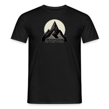 Naturerlebnis Berglandschaft - Männer T-Shirt - Schwarz - Vorne - AI Model Male 178 light (178cm)