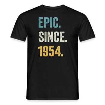 70. Geburtstag 70 Jahre Epic Since 1954 - Männer T-Shirt - Schwarz - Vorne - AI Model Male 178 light (178cm)