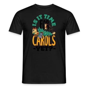 festif des Fêtes - T-shirt homme - noir - Devant - AI Model Male 178 light (178cm)