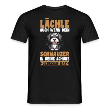 Schnauzer géant Schnauzer chien - T-shirt homme - noir - Devant - AI Model Male 178 light (178cm)