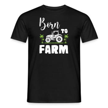 Born To Farm - Männer T-Shirt - Schwarz - Vorne - AI Model Male 178 light (178cm)