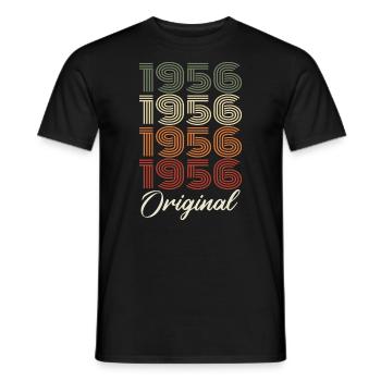 1956 Original Vintage Geburtstagsgeschenk 1956 - Männer T-Shirt - Schwarz - Vorne - AI Model Male 178 light (178cm)