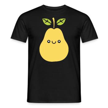 Poire - T-shirt homme - noir - Devant - AI Model Male 178 light (178cm)