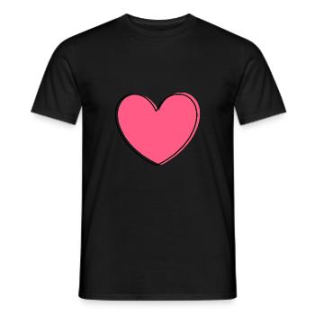Valentine's Day Gifts Gift Valentine's Day - Men's T-Shirt - black - Front - AI Model Male 178 light (178cm)