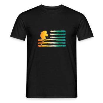 Hobby Horse Hobby Horsing - Men's T-Shirt - black - Front - AI Model Male 178 light (178cm)