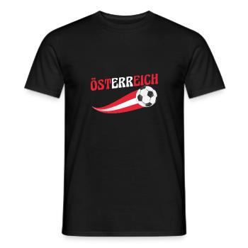 Austrians Austria - Men's T-Shirt - black - Front - AI Model Male 178 light (178cm)