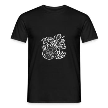 Rock N Roll - Männer T-Shirt - Schwarz - Vorne - AI Model Male 178 light (178cm)