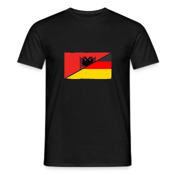 Albanais Albanais Allemagne Albanie - T-shirt homme - noir - Devant - AI Model Male 178 light (178cm)