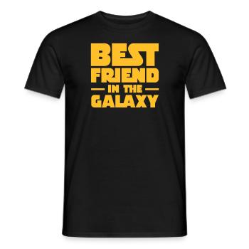 Best Friend In The Galaxy - Men's T-Shirt - black - Front - AI Model Male 178 light (178cm)