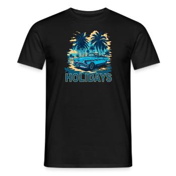 Holidays Cabrio - Männer T-Shirt - Schwarz - Vorne - AI Model Male 178 light (178cm)