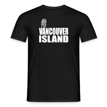 Vancouver Island - Men's T-Shirt - black - Front - AI Model Male 178 light (178cm)