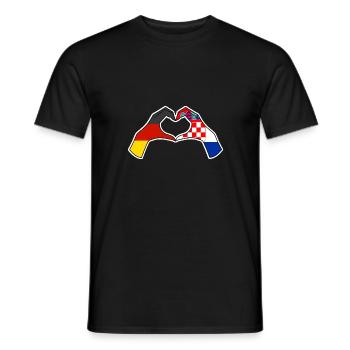 Kroaten Kroate Kroatin Hrvatska Deutschland Kroati - Männer T-Shirt - Schwarz - Vorne - AI Model Male 178 light (178cm)