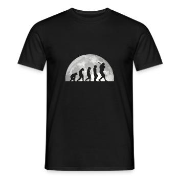 Baseballspieler Evolution Baseball - Männer T-Shirt - Schwarz - Vorne - AI Model Male 178 light (178cm)