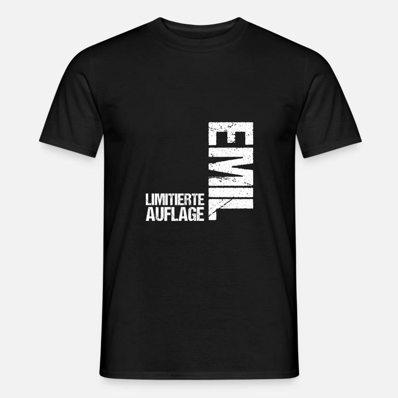 Emil - Männer T-Shirt - Schwarz