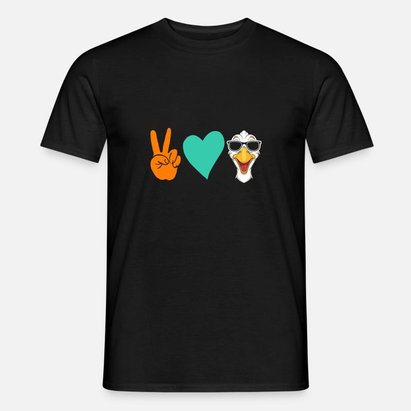 Gans - Männer T-Shirt - Schwarz