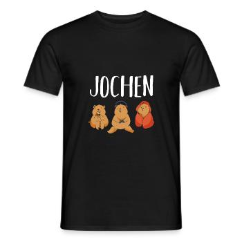 Gamer Zocker Zocken Gaming Jochen - Men's T-Shirt - black - Front - AI Model Male 178 light (178cm)