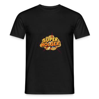 Holger - Männer T-Shirt - Schwarz - Vorne - AI Model Male 178 light (178cm)