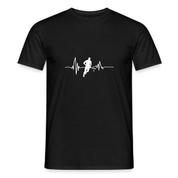 Joueurs de hockey sur gazon Heartbeat Hockey sur gazon - T-shirt homme - noir - Devant - AI Model Male 178 light (178cm)