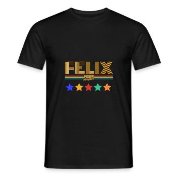 Felix - T-shirt homme - noir - Devant - AI Model Male 178 light (178cm)