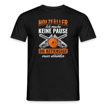 Kettensäge - Männer T-Shirt - Schwarz - Vorne - AI Model Male 178 light (178cm)