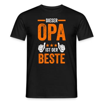 Bester Opa - Männer T-Shirt - Schwarz - Vorne - AI Model Male 178 light (178cm)
