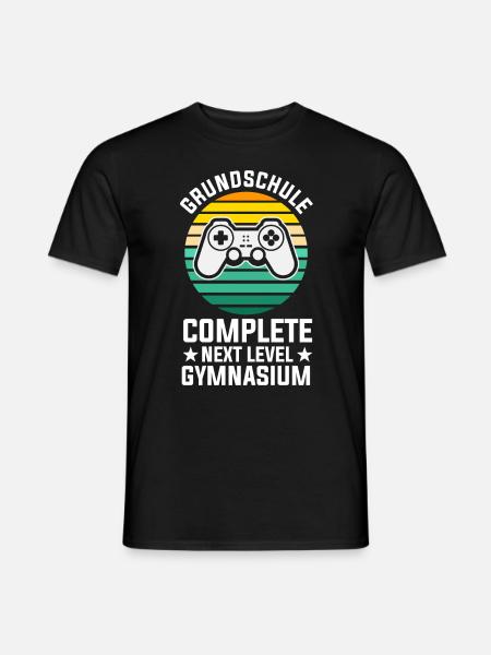Gamer Zocker Zocken Gaming Konsole Grundschule - Männer T-Shirt - Schwarz
