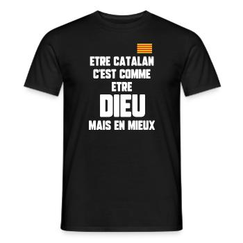 Catalan - T-shirt homme - noir - Devant - AI Model Male 178 light (178cm)