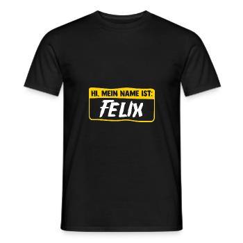 Felix - Männer T-Shirt - Schwarz - Vorne - AI Model Male 178 light (178cm)