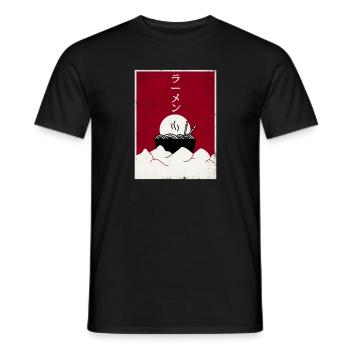 Ramen Noodles is Life ラーメン - Men's T-Shirt - black - Front - AI Model Male 178 light (178cm)
