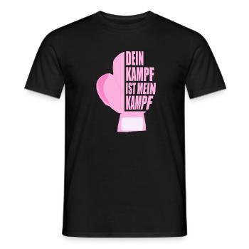 Gemeinsamer Kampf gegen Brustkrebs - Männer T-Shirt - Schwarz - Vorne - AI Model Male 178 light (178cm)