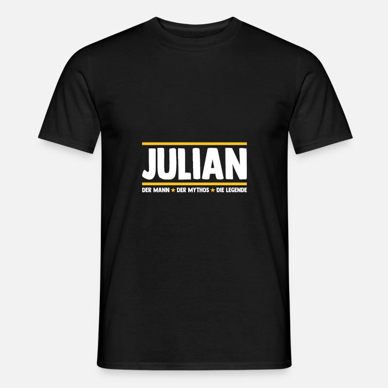 Julian - Männer T-Shirt - Schwarz