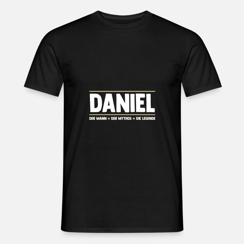 Daniel - Männer T-Shirt - Schwarz