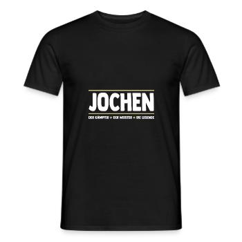 Jochen - Männer T-Shirt - Schwarz - Vorne - AI Model Male 178 light (178cm)