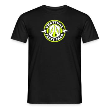 Festival Party Crew 01 - Men's T-Shirt - black - Front - AI Model Male 178 light (178cm)