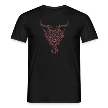 Satanischer Krampus - Horror Krampus Weihnachten - Männer T-Shirt - Schwarz - Vorne - AI Model Male 178 light (178cm)