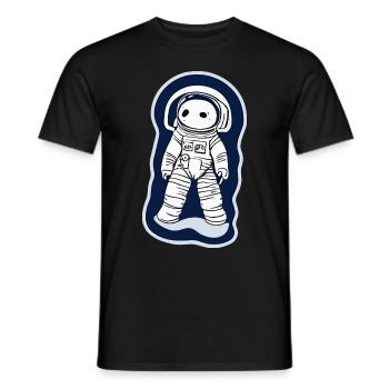 Illustration d’un astronaute - T-shirt homme - noir - Devant - AI Model Male 178 light (178cm)