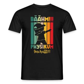 Physikum geschafft!!! Medizinstudent Universität - Männer T-Shirt - Schwarz - Vorne - AI Model Male 178 light (178cm)