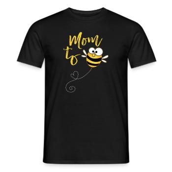 Maman à abeille - T-shirt homme - noir - Devant - AI Model Male 178 light (178cm)