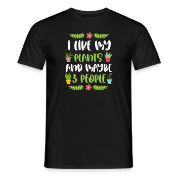 Lustige Gartenarbeit Ich mag meine Pflanzen Gärtnerpflanze - Männer T-Shirt - Schwarz - Vorne - AI Model Male 178 light (178cm)