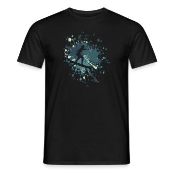 Commencez à surfer Color Splash - T-shirt homme - noir - Devant - AI Model Male 178 light (178cm)