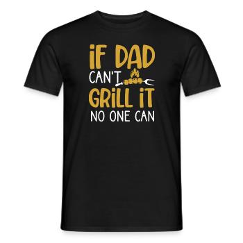 If dad can't grill it funny BBQ father's day - T-shirt homme - noir - Devant - AI Model Male 178 light (178cm)